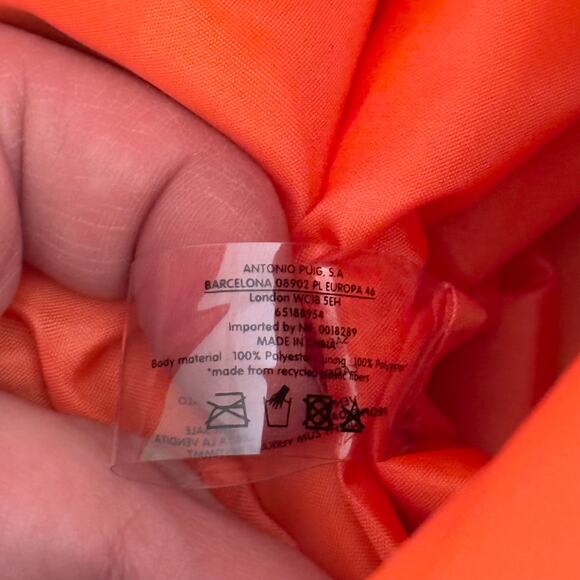 Jean Paul Gaultier Parfums Backpack Travel Weekend Bag Fold Over Top Green NWOT - Picture 7 of 7